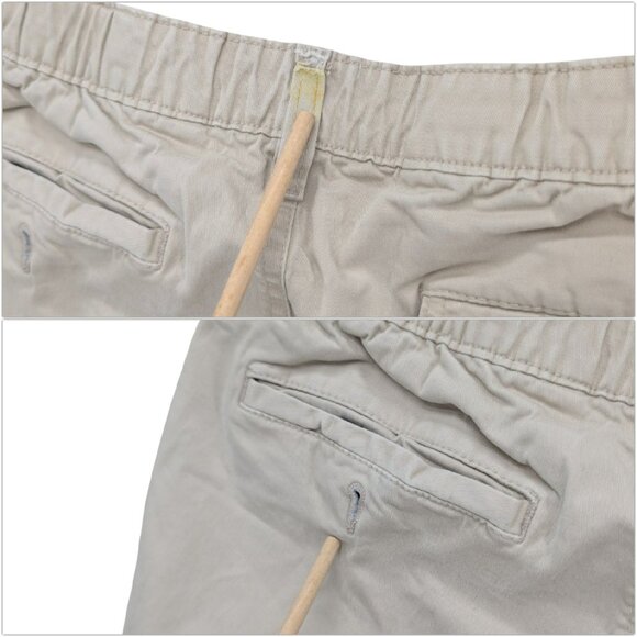Chubbies Chino Pants Mens Khaki Beige Flat Front Cotton Stretch Straight Size M - Picture 12 of 12